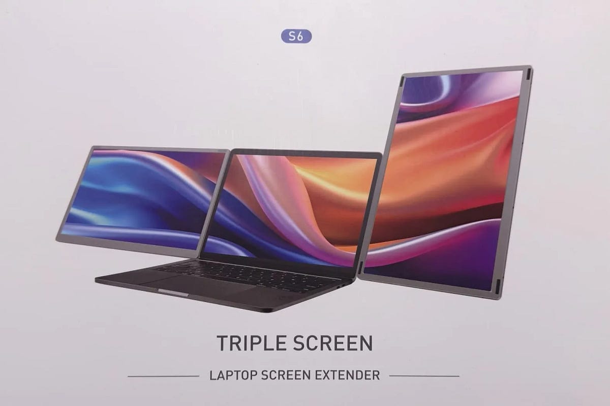 O Portátil MAX16 Triple Screen: Uma Revolução em Produtividade com Três Ecrãs