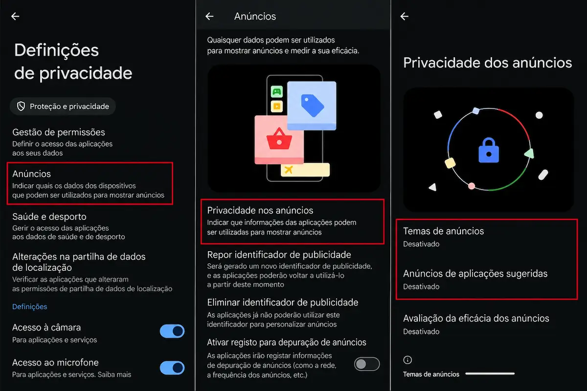 5 definições do Android que deve desativar num smartphone novo